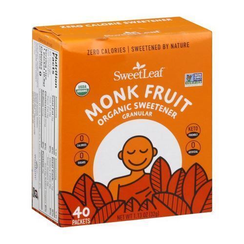 SweetLeaf Monk Fruit Granular Organic Sweetener 40 Packet(s)