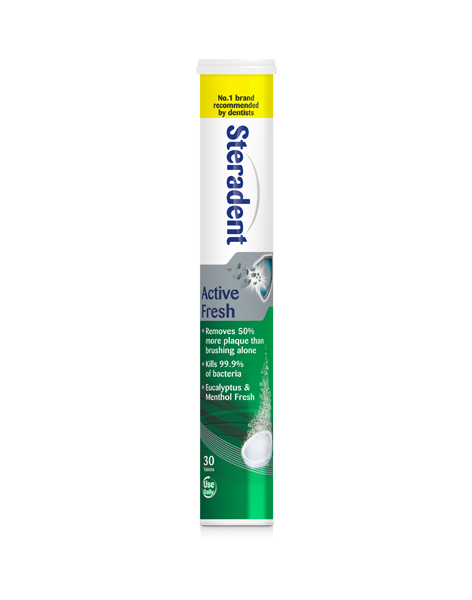 Steradent Active Fresh Denture Tablets
