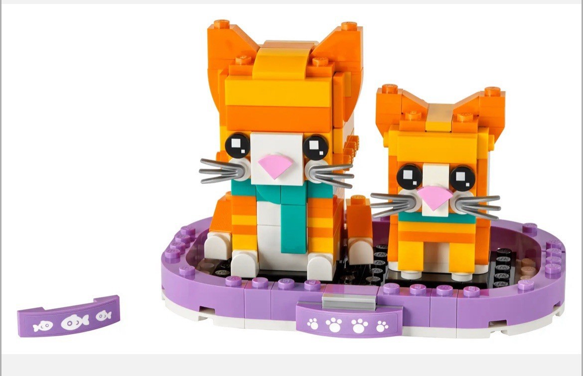 LEGO Brick Headz Kitten & Ginger Tabby Set 40480