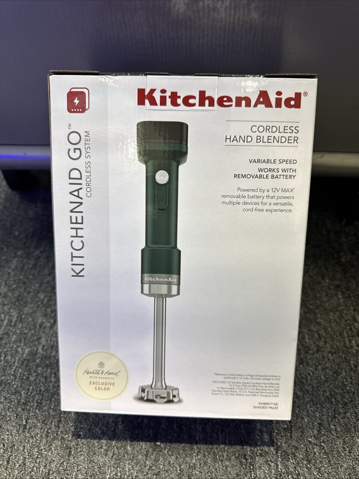 KitchenAid Go Cordless Hand Blender - KHBRV00BM -