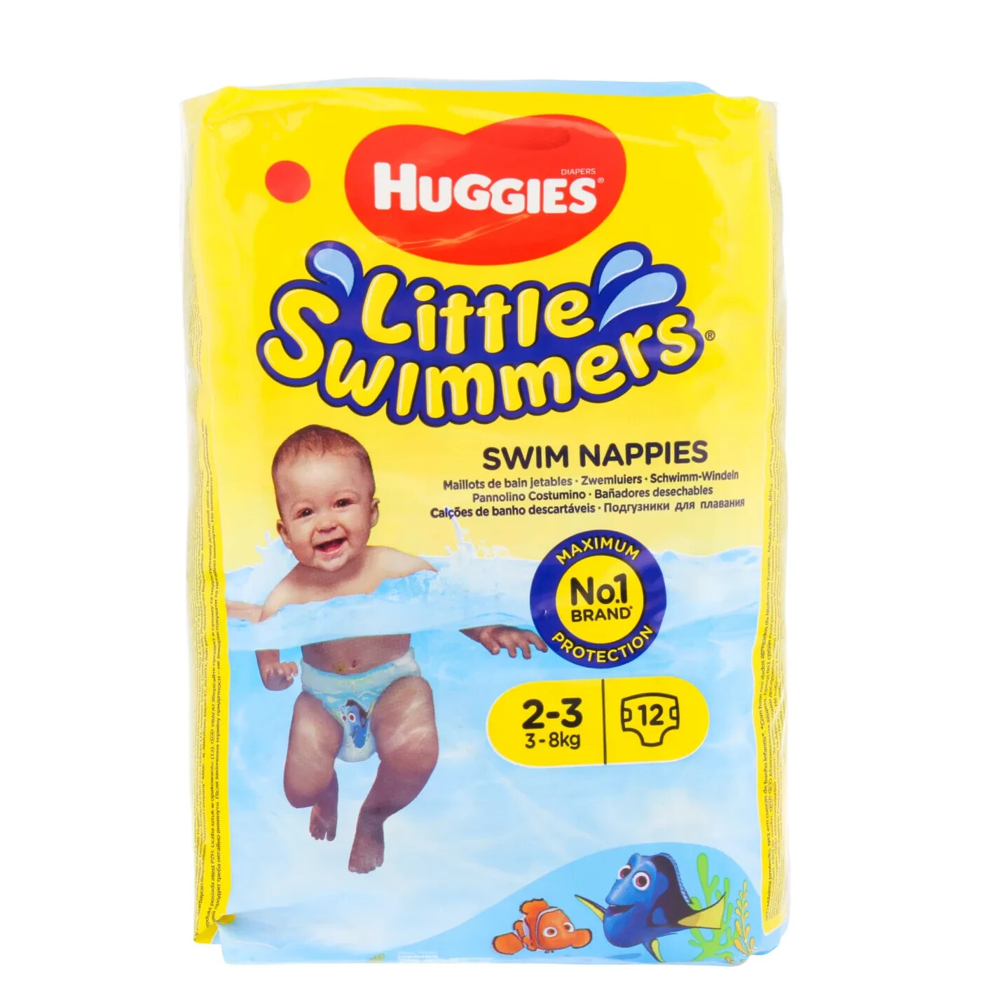 Huggies Little Swimmers Disposable Swim Diapers, X-Small (7lb-18lb.), 12-Count X-Small (Pack of 1)