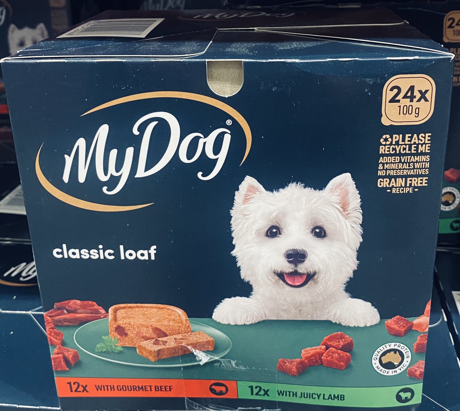 My Dog Gourmet Meatyloaf Dog Food Flavours 100g X12 Pack