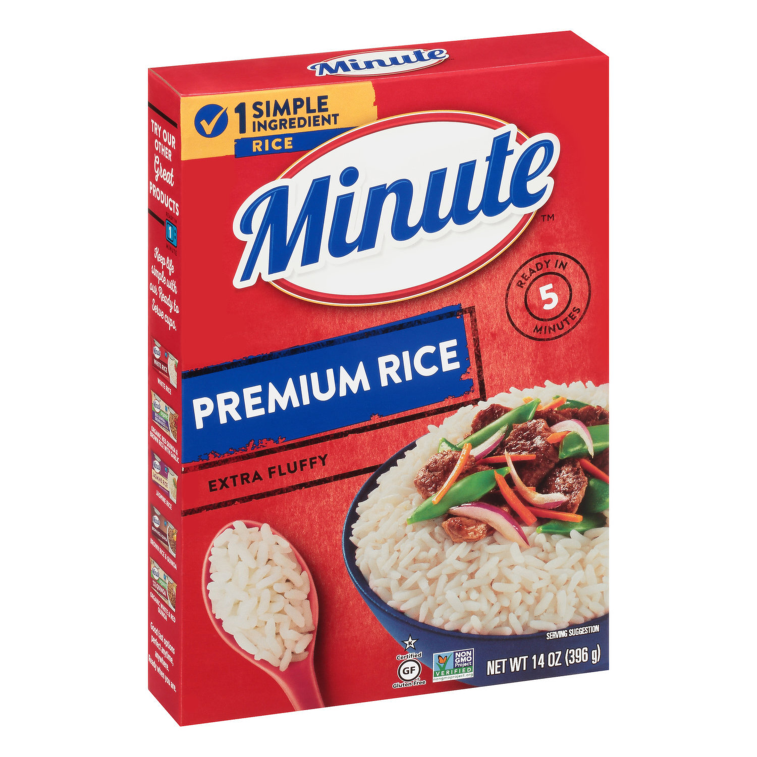 Minute Instant White Rice, 14 oz