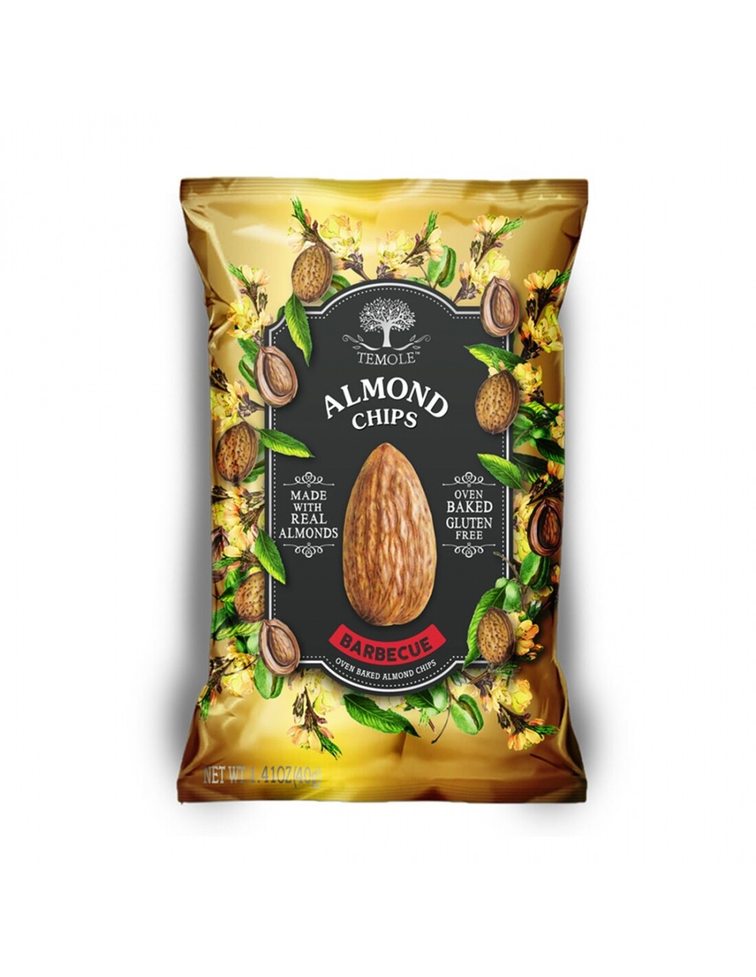 Temole 40g almond Chips Barbecue