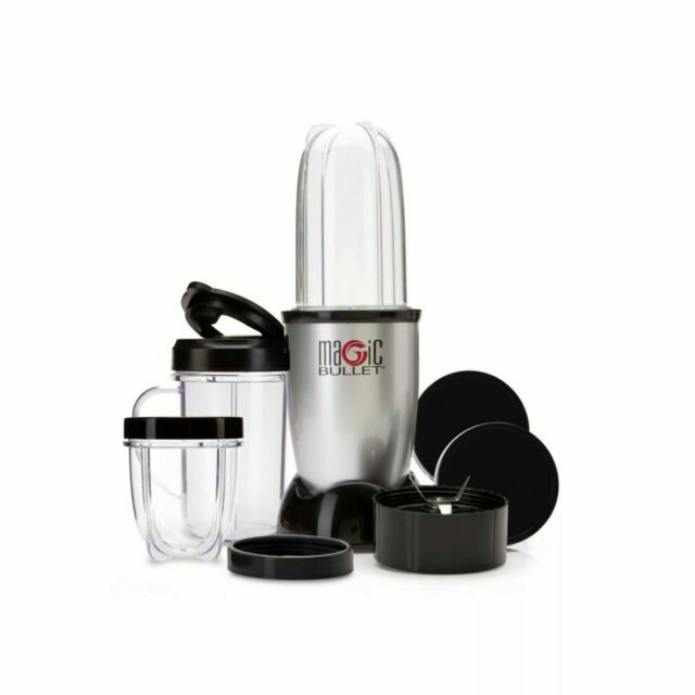 Magic Bullet Blender, Small, Silver, 11 Piece Set