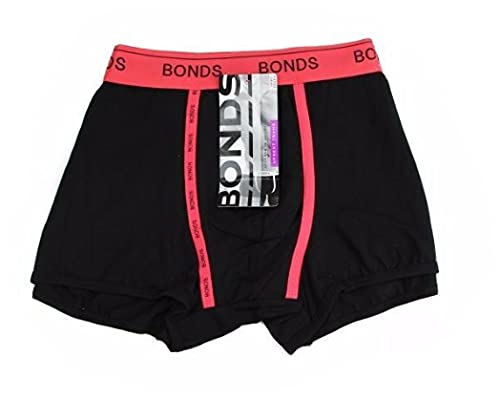 Mens Bonds U Front Trunks Underwear Jocks Shorts Blue with Black