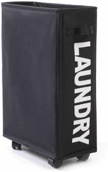 Large Foldable Laundry Washing Clothes Storage Bag Hamper Basket Bin Organiser - Black