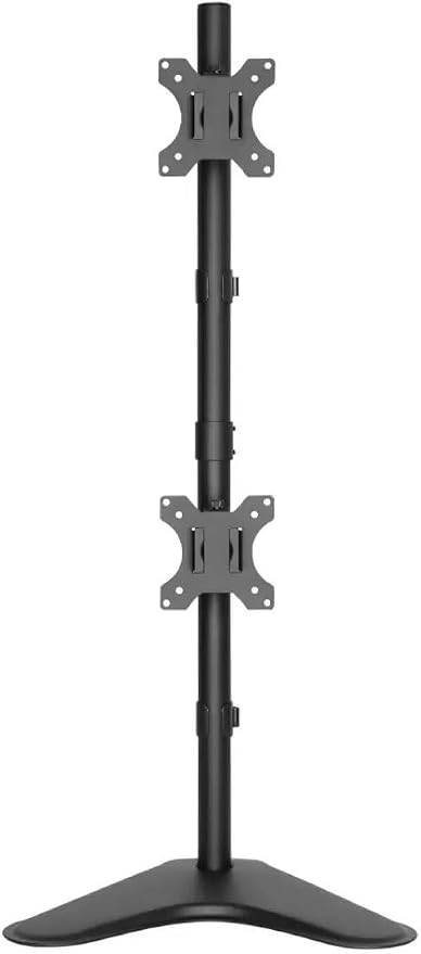 Brateck Dual Screens Economical Double Joint Articulating Steel Monitor Stand