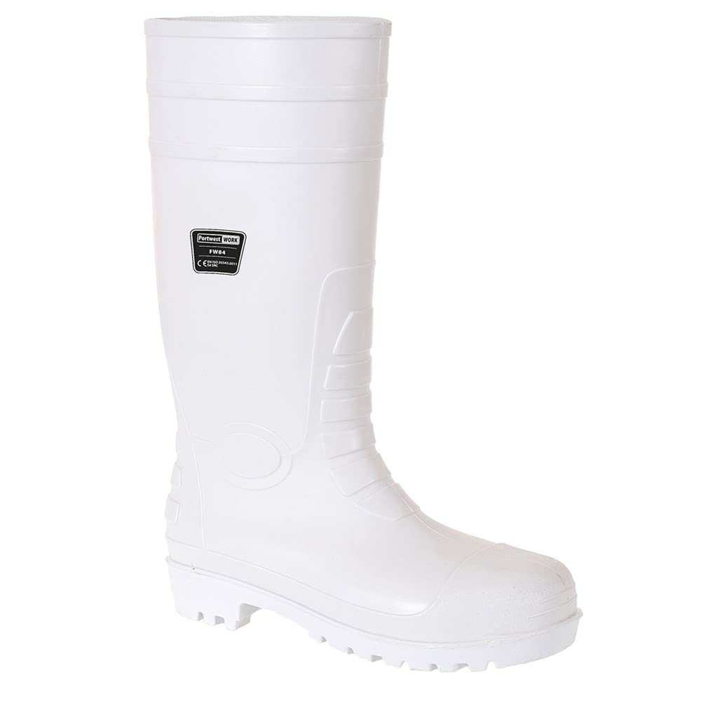 Portwest - Workwear Safety Food Wellington Boot S4 White 12 UK