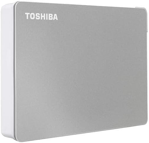Toshiba HDTX140XSCCA 4TB Canvio Flex External Portable Hard Drive Silver