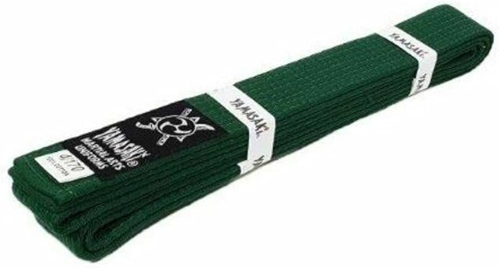 Yamasaki Coloured Martial Arts Belts (DELUXE)[Green 7]