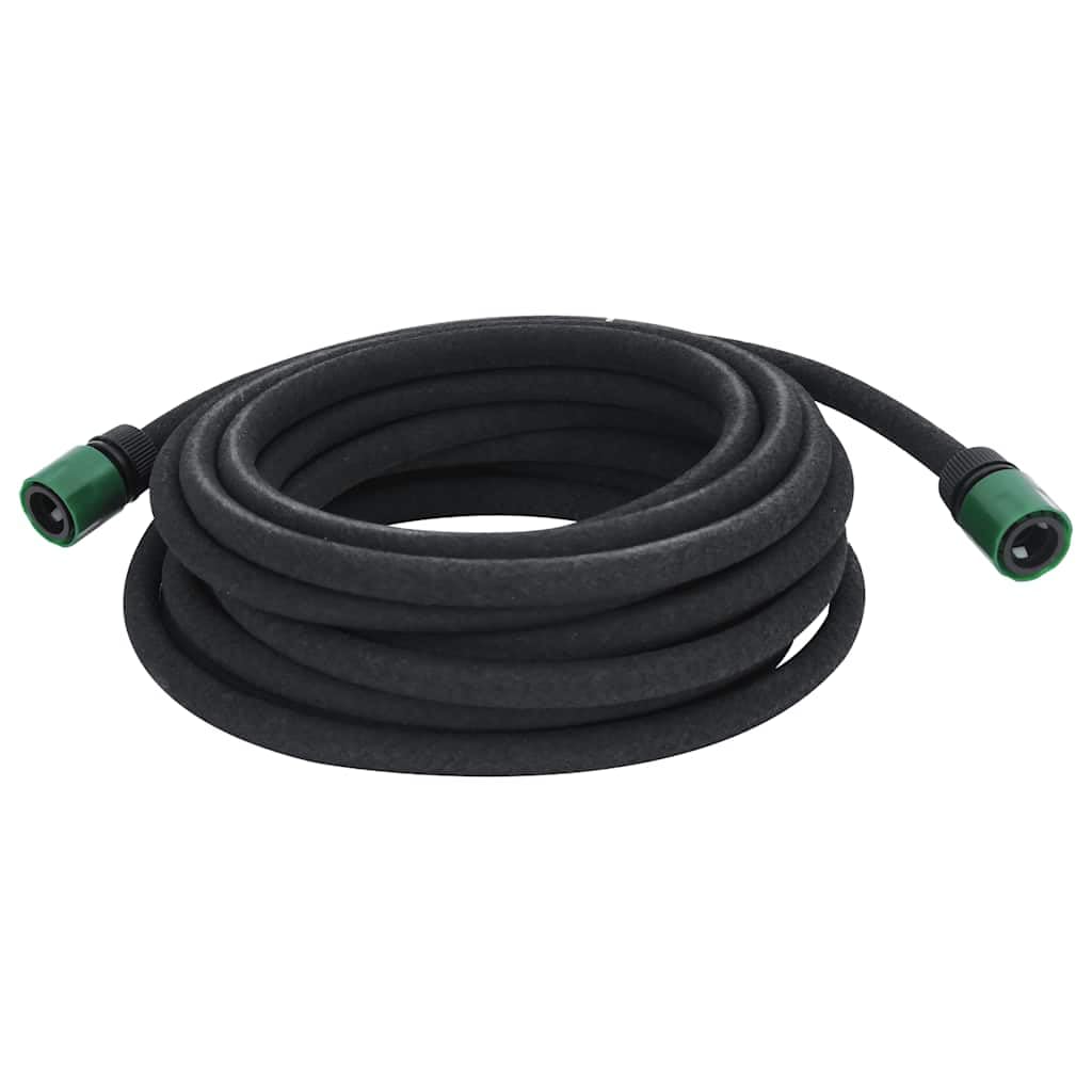 Garden Soaker Hose Black 0.6" 10 M Rubber vidaXL