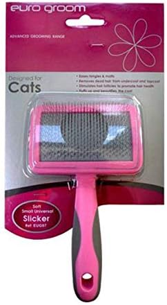 Euro Groom Cat Slicker - Curved Soft Pin
