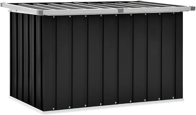 vidaXL - Garden Storage Box - Anthracite - 109x67x65 cm