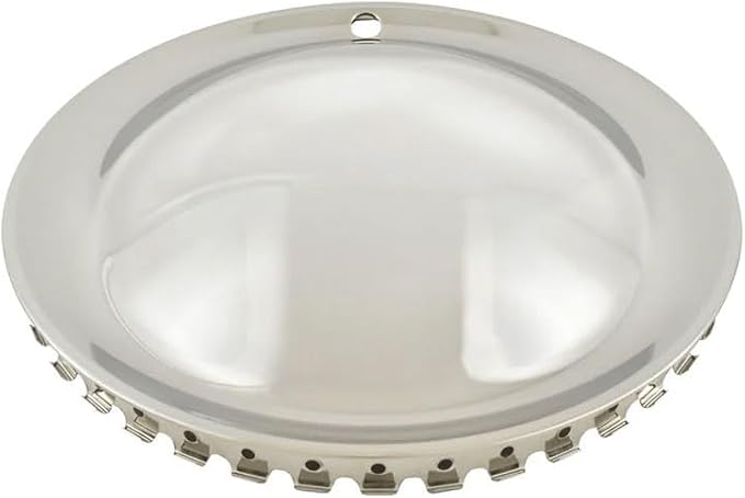 Torco 13 Inch Chrome Hub Cap - Universal Hollywood Style Moon Wheel Hub Cover Set of 4