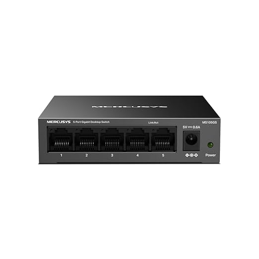 Mercusys MS105GS 5 Port Gigabit Desktop Switch