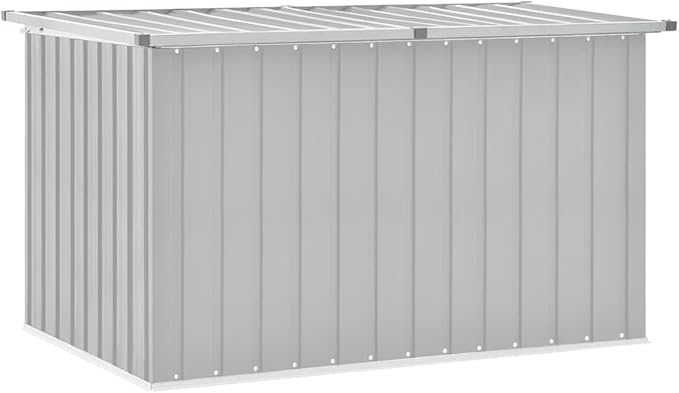 vidaXL - Garden Storage Box - Grey - 149x99x93 cm