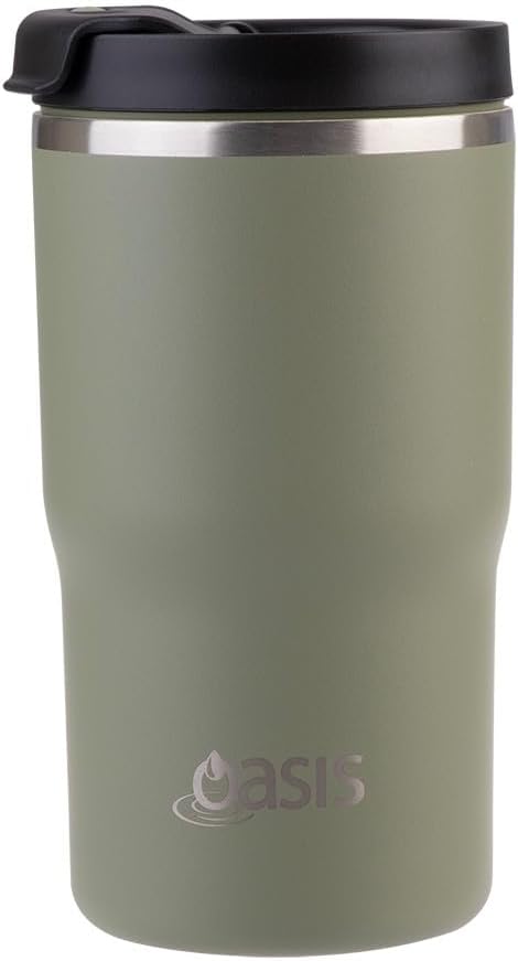 Oasis Stainless Steel Double Wall Insulated Travel Mug 480ml - Mint