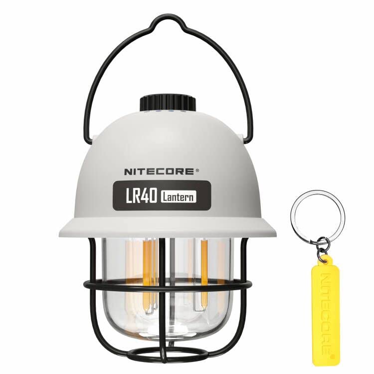 NITECORE LR40 White Multifunctional USB-C Rechargeable Camping Lantern with NITECORE Tag
