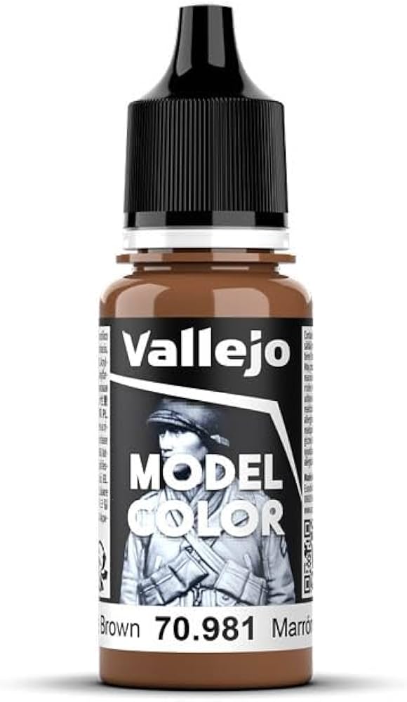 Vallejo Acrylic Paint Model Colour Orange Brown 17ml