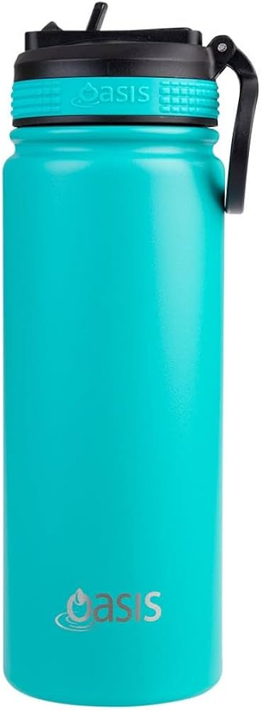 Oasis Insulated Stainless Steel Challenger Sports Bottle with Straw Lid 550ml Lavender