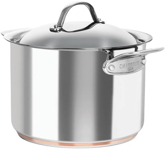 Chasseur Le Cuivre Stock Pot with Lid 24cm / 7.6L Stainless Steel