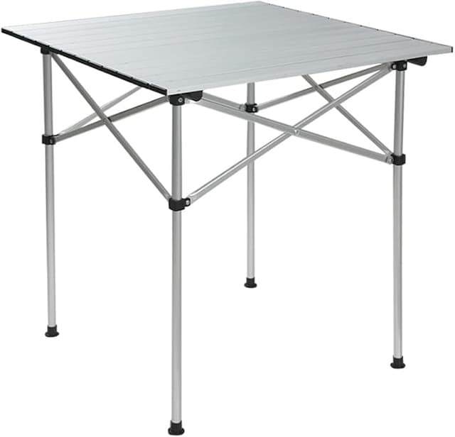 Weisshorn Camping Table Roll Up Aluminum Portable Desk Picnic 70cm
