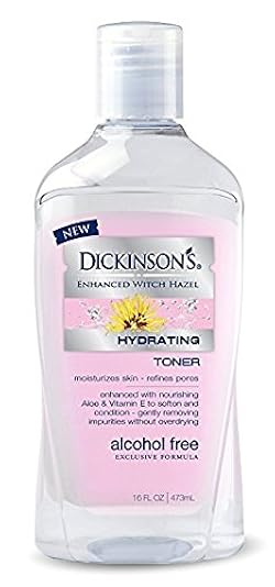 Dickinson Brands Enhanced Witch Hazel Hydrating Toner with Rosewater Alcohol Free 16 fl oz (473 ml)