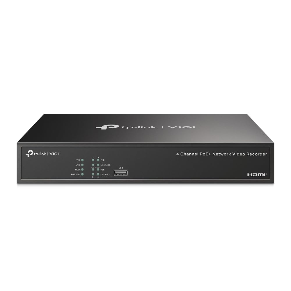 TP-Link VIGI NVR1004H-4P 4 Channel PoE+ Network Video Recorder