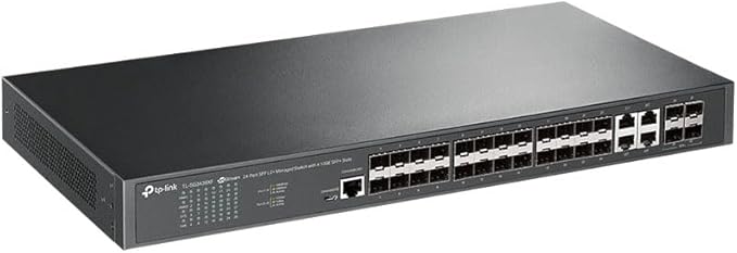 TP-Link TL-SG3428XF Jetstream 24-Port SFP L2+ Managed Switch With 4 10GE SFP+ Slots Omada