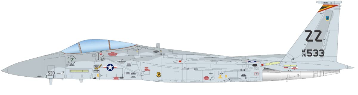 Platz 1/72 U.S. Air Force Fighter F-15C Eagle 18th Tactical Combat Air Wing General 1982 Plastic Model Kit
