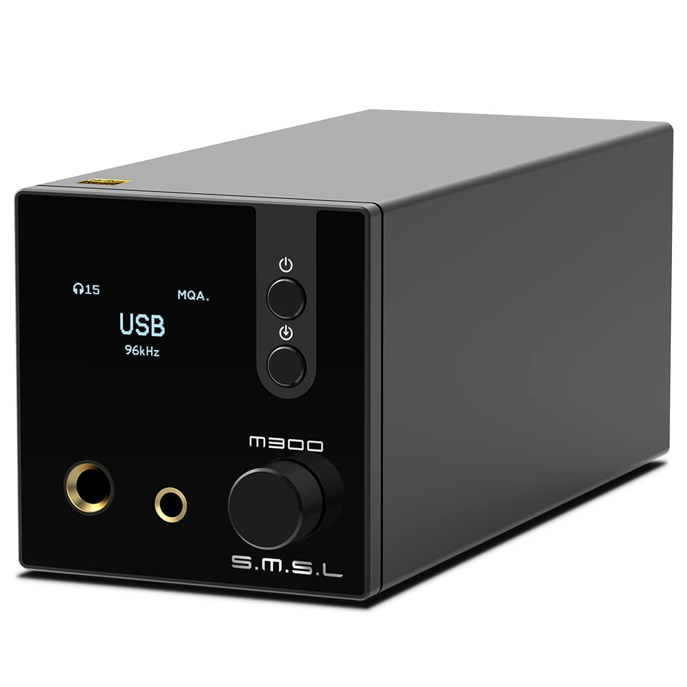 S.M.S.L SMSL M300SE(Upgraded),Two CS43131 Chip MQA Audio Decoder,Ear Amplifier,Third Generation XMOS,PCM768kHz/32bit DSD256,DOP64,5 PCM Filters,True