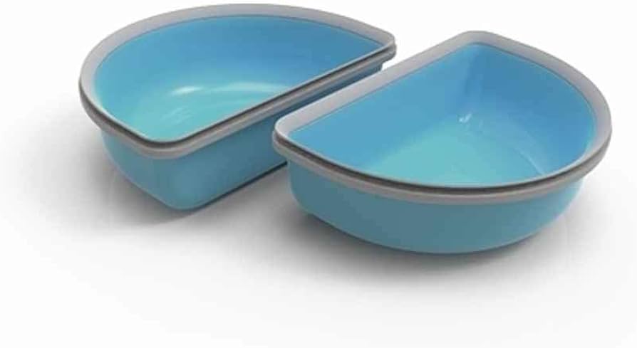 SureFeed Microchip Pet Feeder Half Bowls Blue