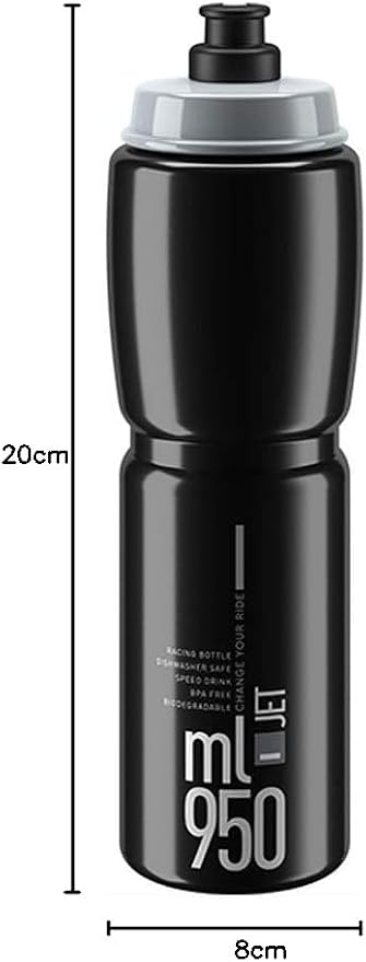 Elite Jet 950ml Water Bottle Black