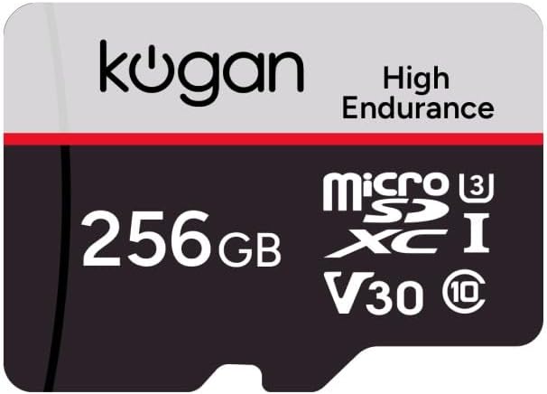 Kogan High Endurance 256GB SDXC A2 V30 Micro SD Card