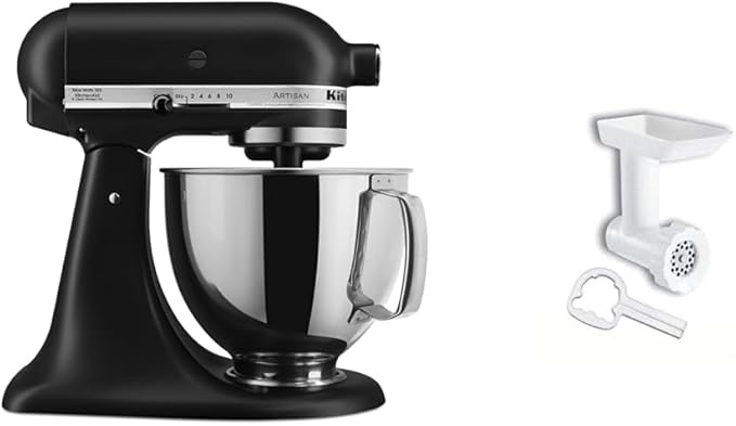 KitchenAid KSM-150 Artisan Stand Mixer, Matte Black
