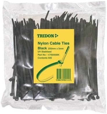 Tridon CTB103BK Black Cable Tie 3mm x 100mm Pack 500