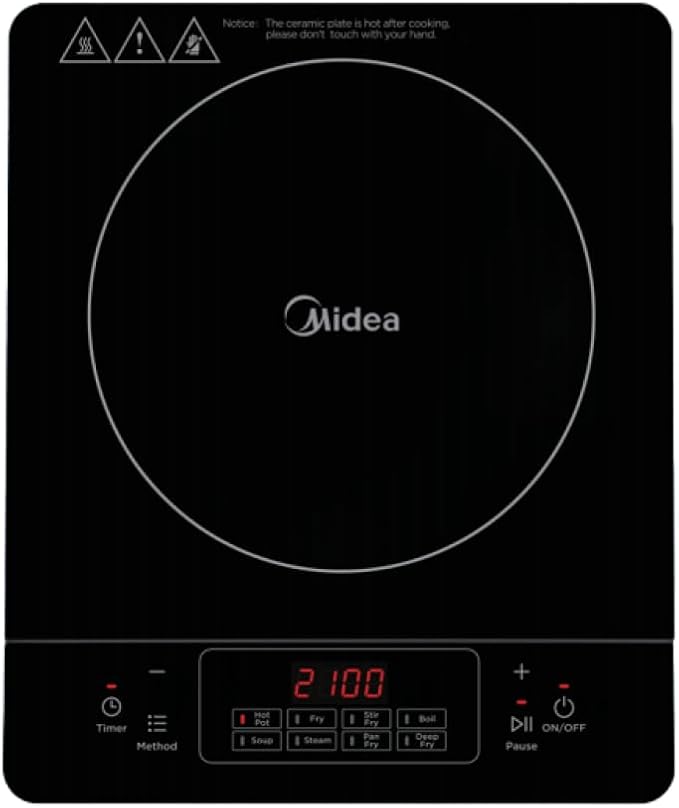 Midea Portable Induction Cooker 3-Hour Timer