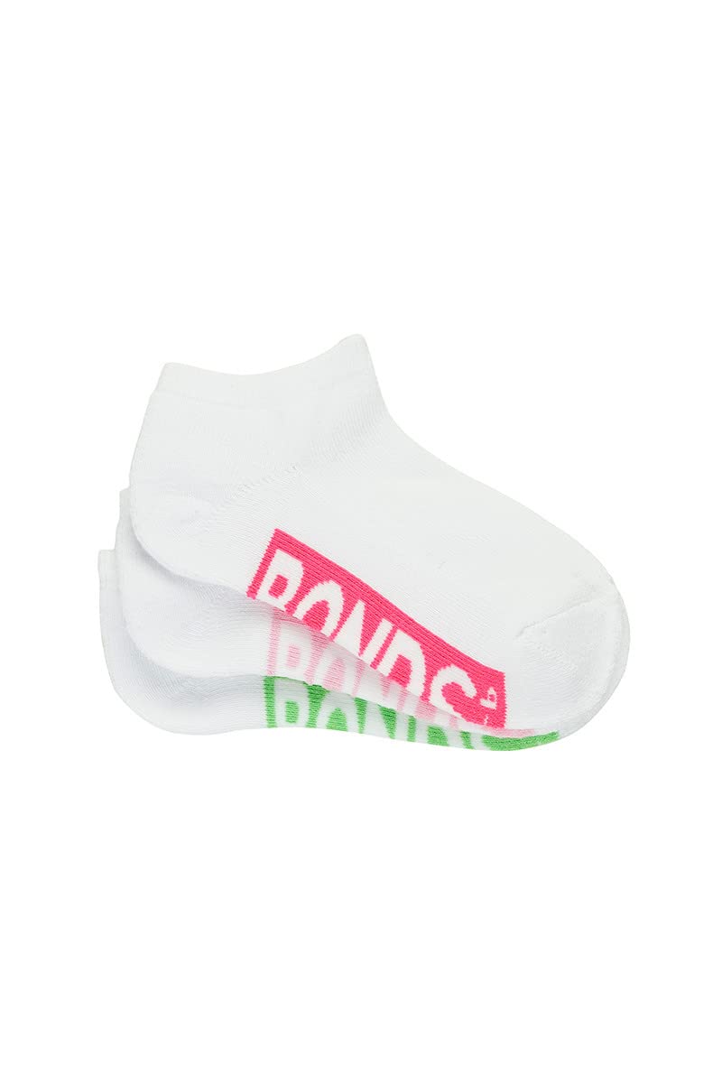 Bonds Kids Logo Low Cut R5090w 3 Pack