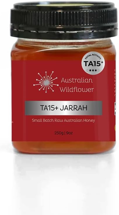 Australian Wildflower Raw TA15+ Jarrah Honey 250g