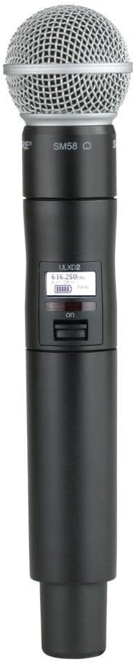 Shure ULXD2/SM58 Handheld Mic Transmitter w/ SM58 Capsule (Frequency Band H51)