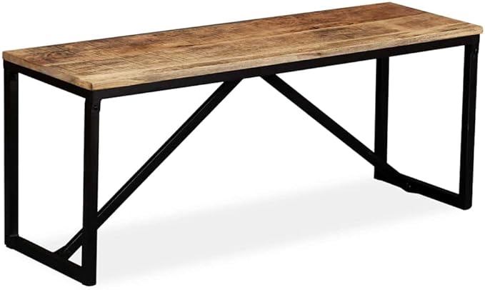Bench Solid Mango Wood 110x35x45 cm