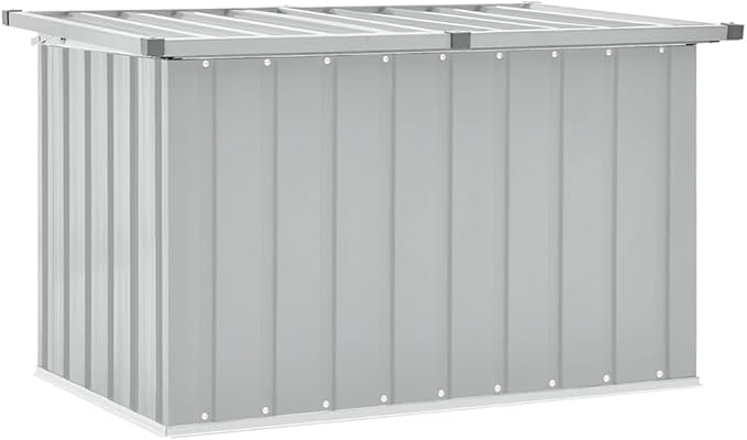 vidaXL - Garden Storage Box - Grey - 109x67x65 cm