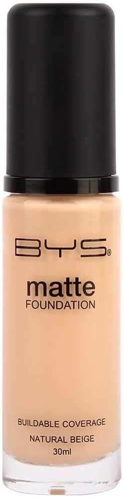 BYS Matte Liquid Foundation, Natural Beige, 30 ml