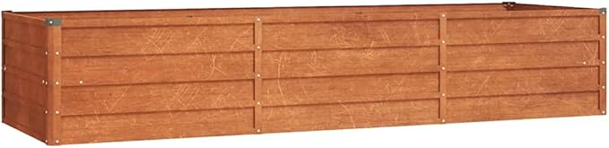NNEVL Garden Raised Bed Rusty 240x80x45 cm Corten Steel