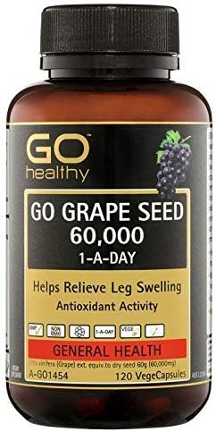 Go Healthy Grape Seed 60000mg 1-A-Day 120 Capsules