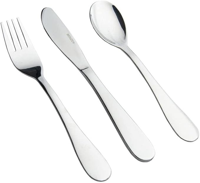 Benzer - Bambino Stainless Steel Cutlery Set 3pc
