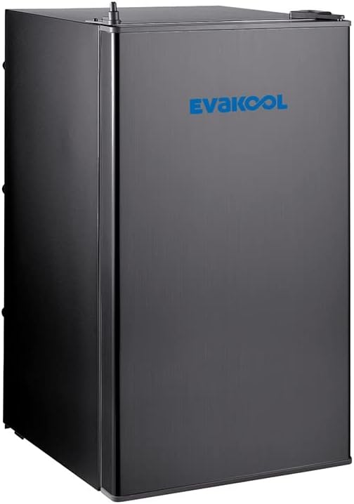 Evakool Platinum 95L Upright Fridge Freezer - Black