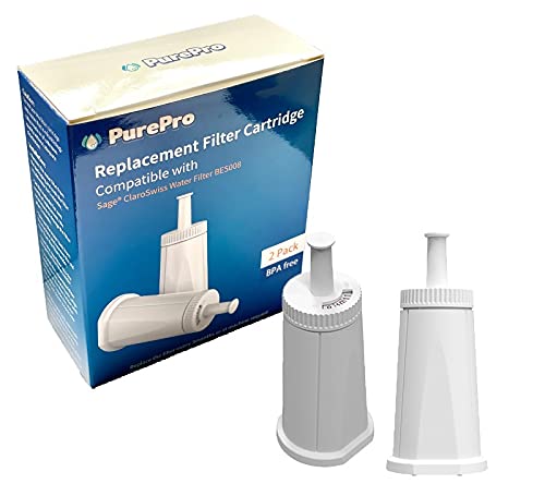 PurePro Water Cartridge Replacement Filter Compatible with Breville Claro Swiss The Oracle, Oracle Touch, Bambino Plus The Barista Pro The Barista