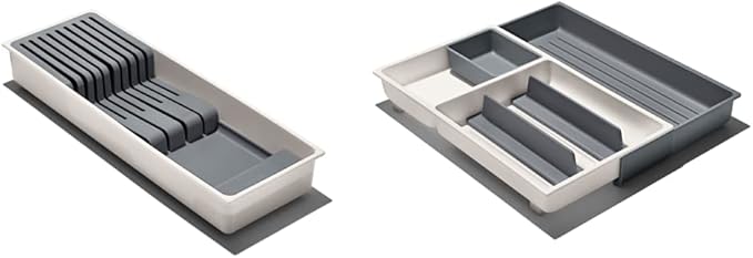 OXO Good Grips Large Expandable Kitchen Tool Drawer Organiser, White